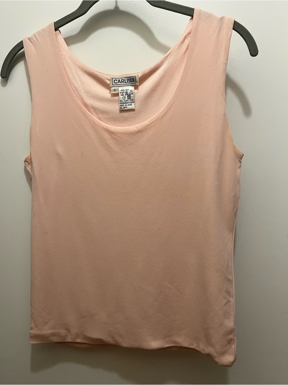Vintage Carlisle Women's Sleeveless Shell Top - Blush Pink